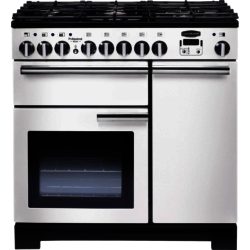 Rangemaster Professional Deluxe 90cm Dual Fuel 98960 Range Cooker in White